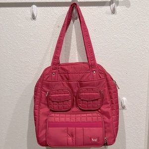 Lug Puddle Jumper Tote in Bright Pink